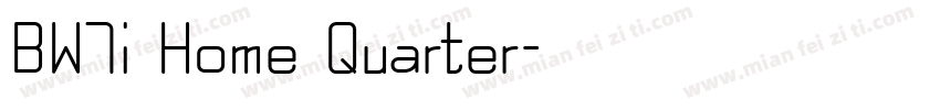 BW7i Home Quarter字体转换